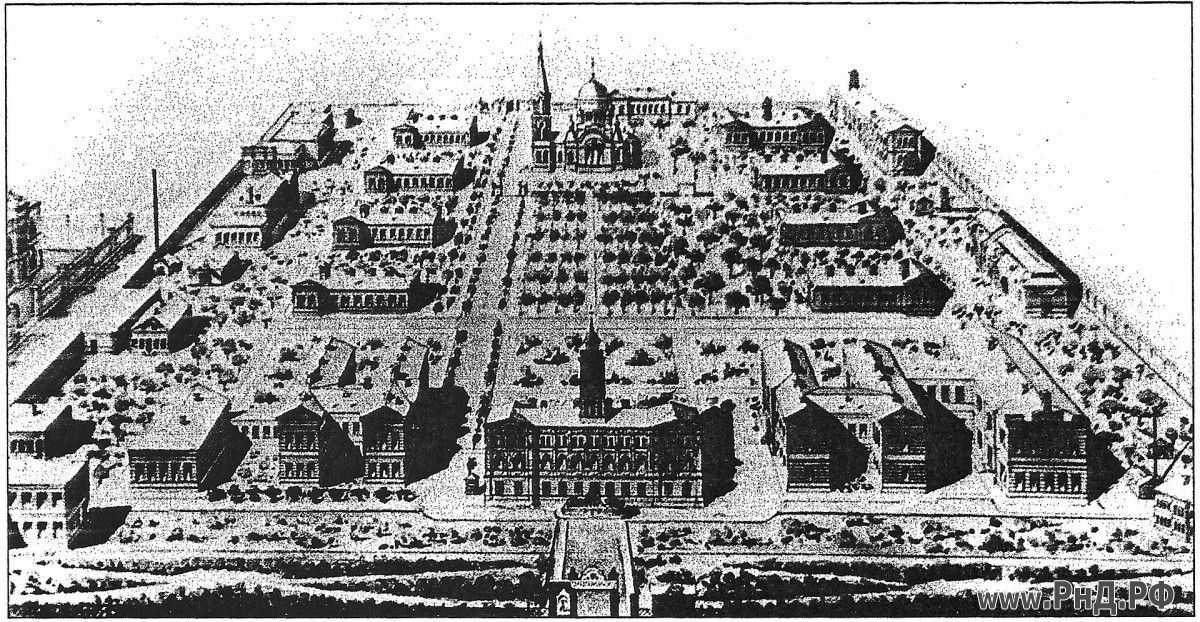 Проект Николаевской больницы, 19 век